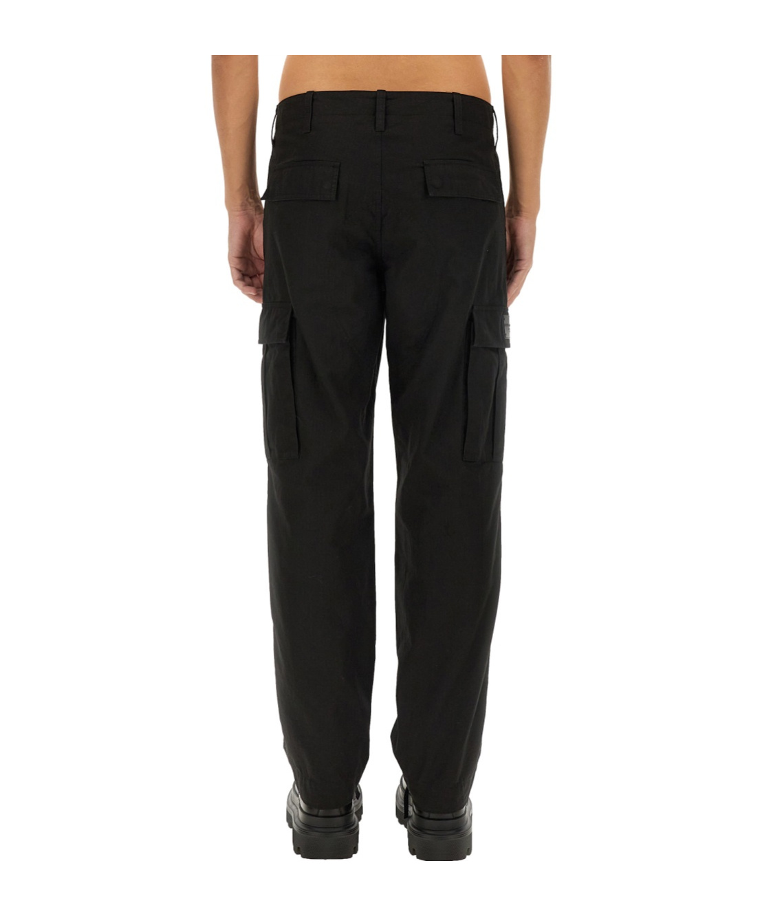Dolce & Gabbana Cargo Pants Size 50 For Men In Black