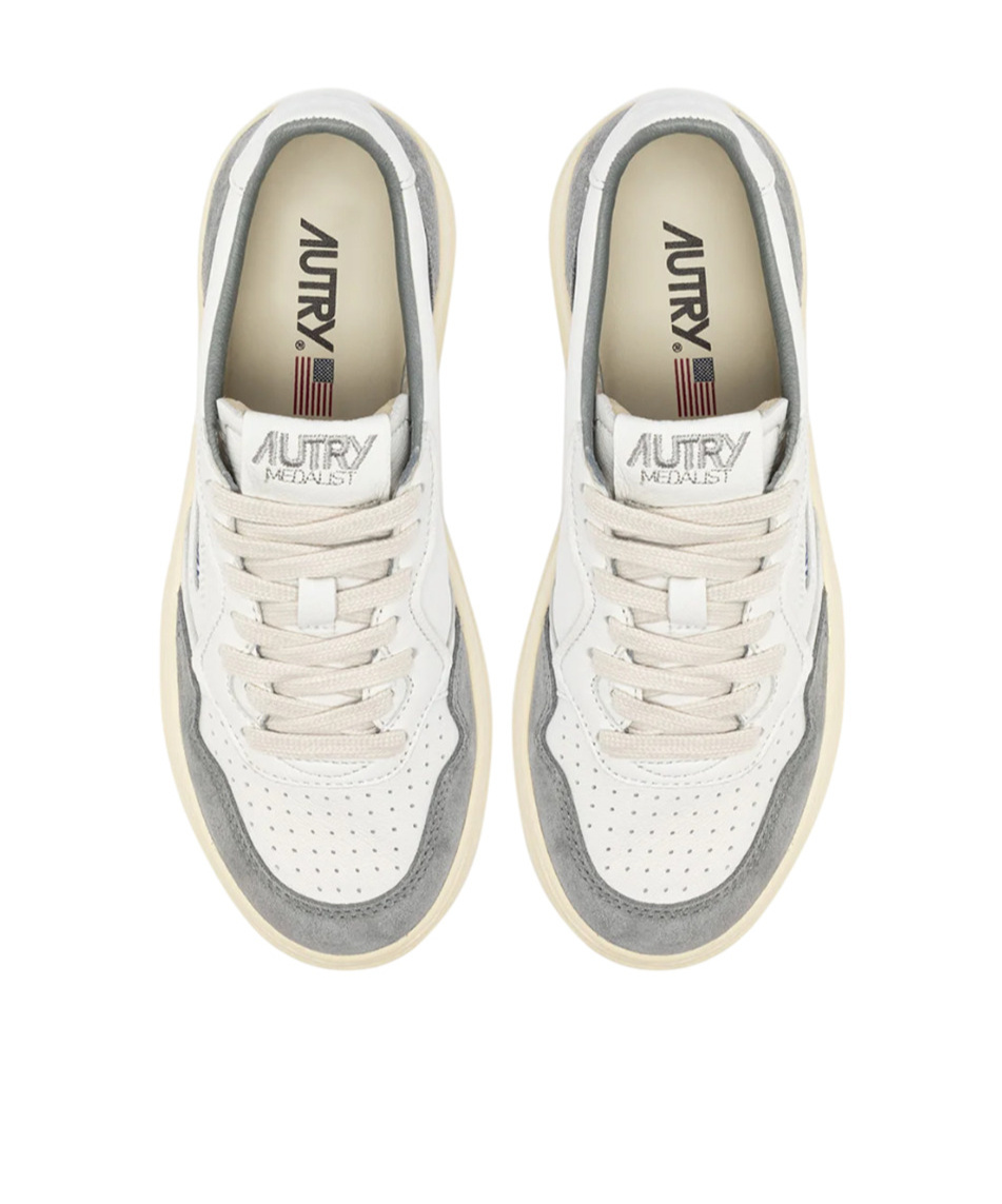 Autry Lace-up Low-cut Sneakers In White