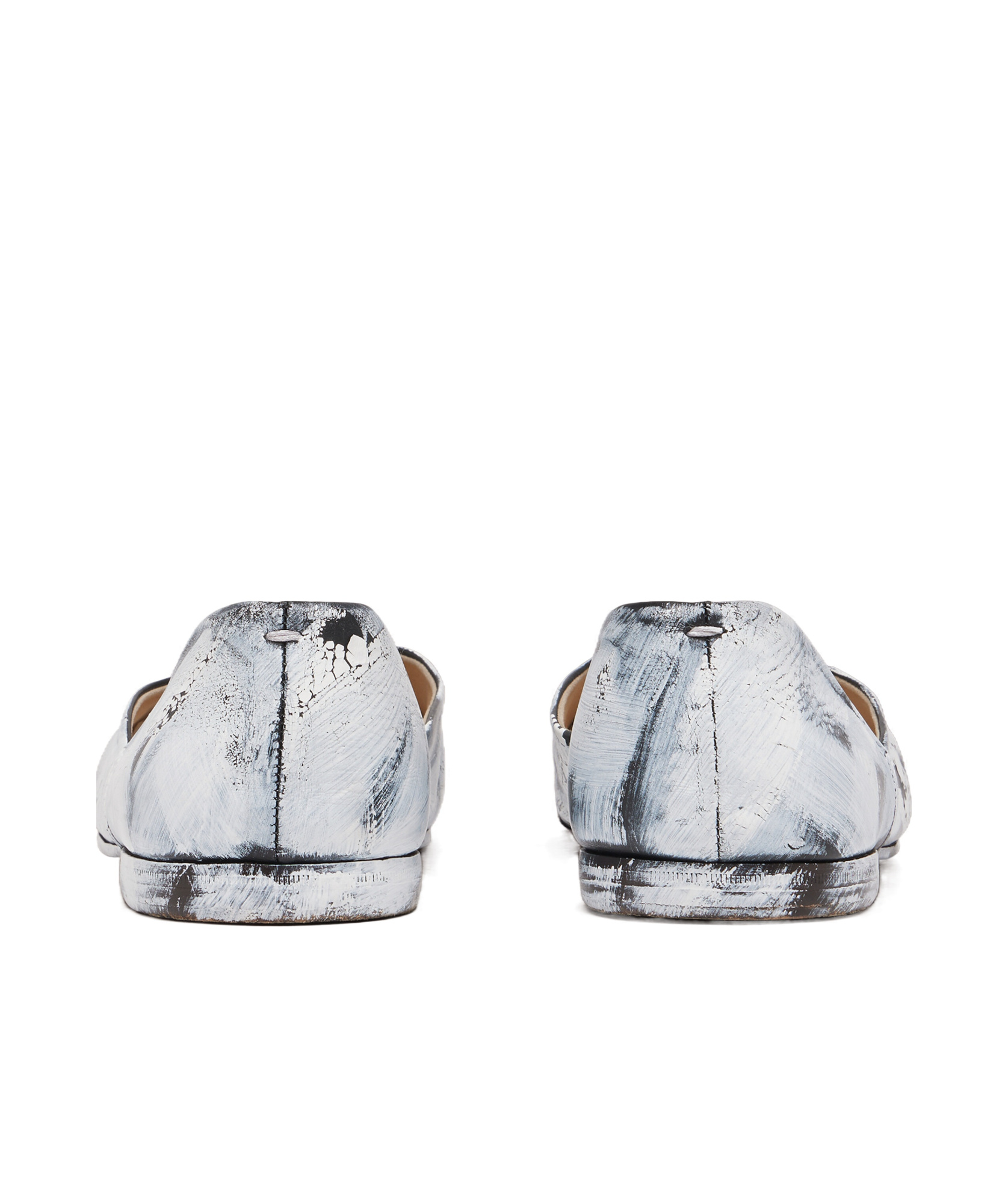 Maison Margiela Bianchetto Grecian Slippers Man Mat Bianchetto In Multicolor