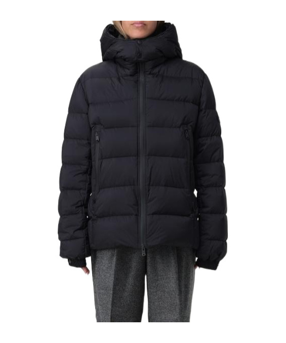 Tatras Borbore Black Down Jacket With Hood And Logo Patch On The Side In Tech Fabric Man In Black