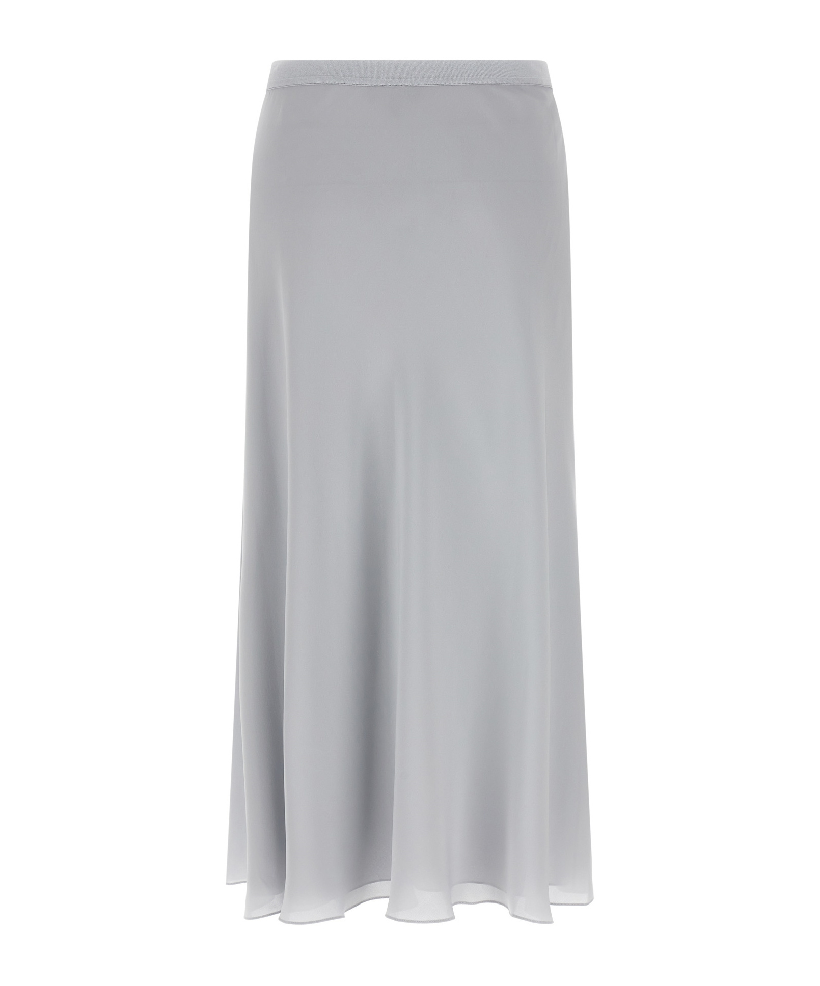 Shop Theory Silk Skirt In Gray