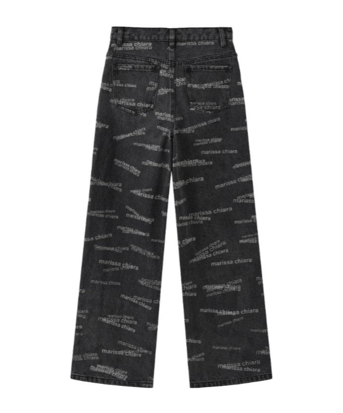 Marissa Chiara Belt Loop Jeans In Black
