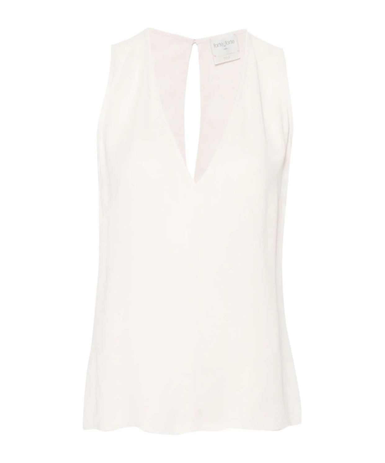Shop Forte Forte Fluid Crepe Blouse In White