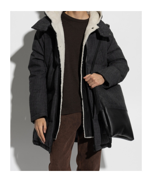 Shop Yves Salomon Quilted Puffer Coat In Black