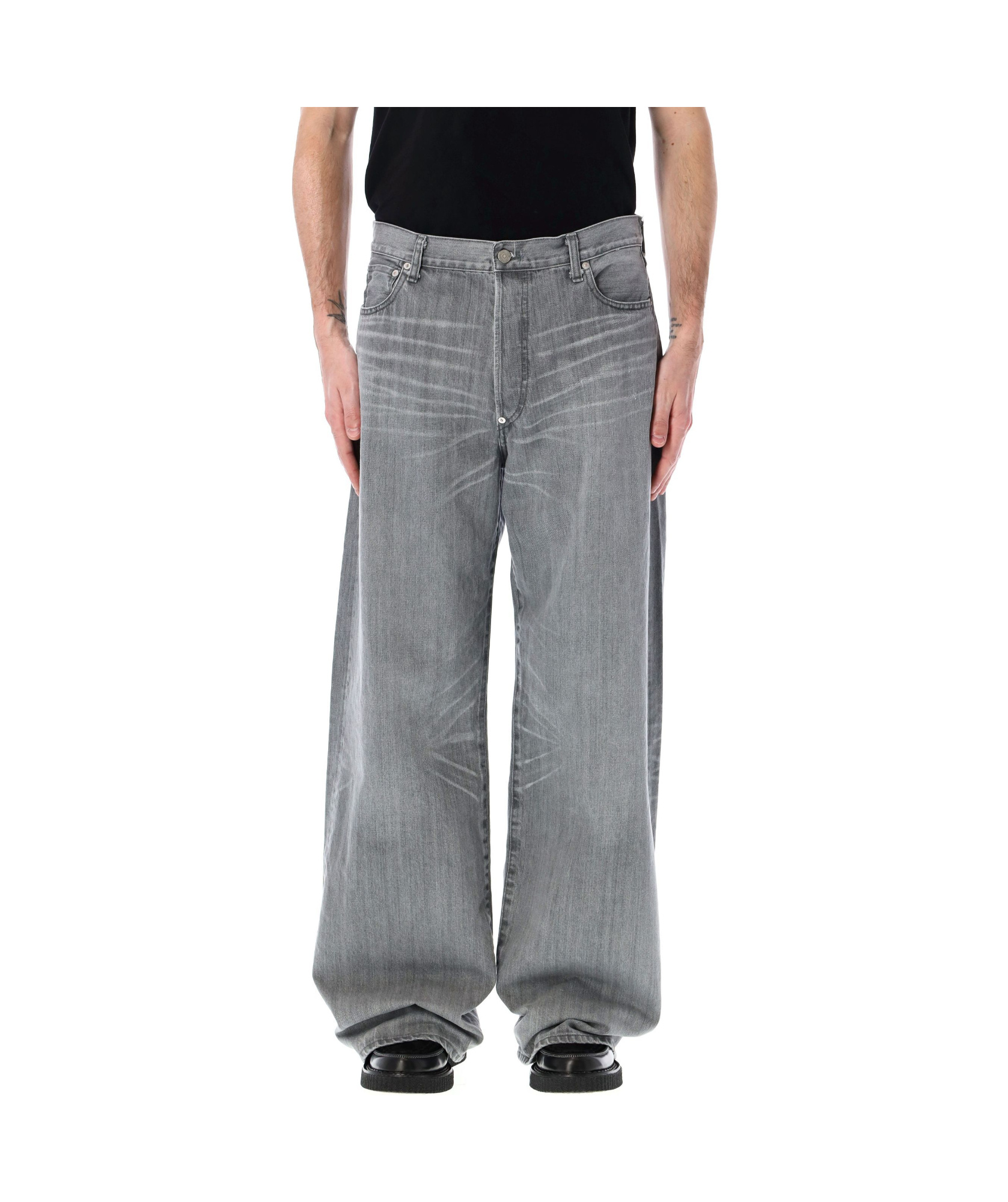 Junya Watanabe Levi's Oversized Denim Trousers In Grey