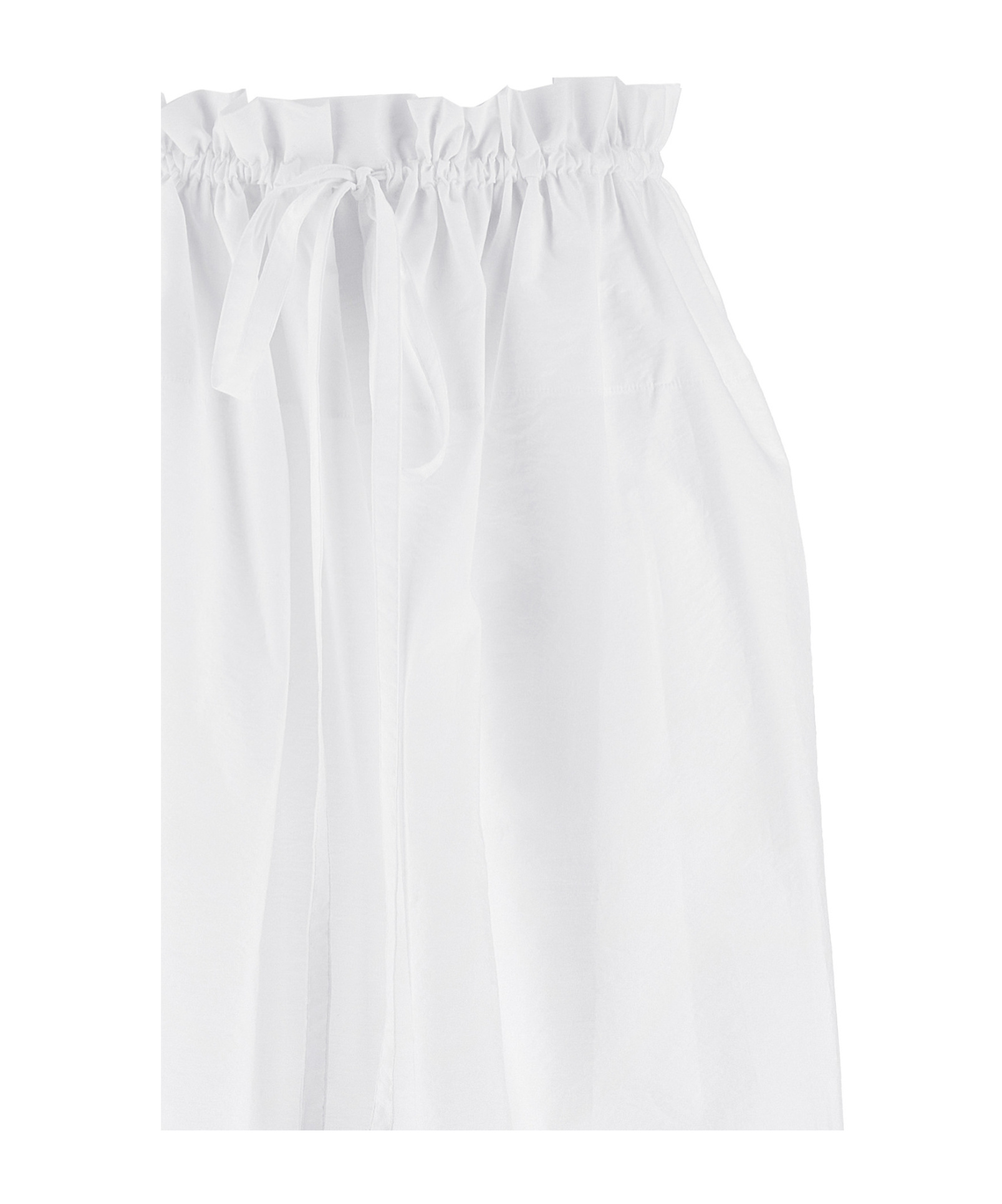 Fabiana Filippi Bag Style Midi Skirt With Drawstring Waist