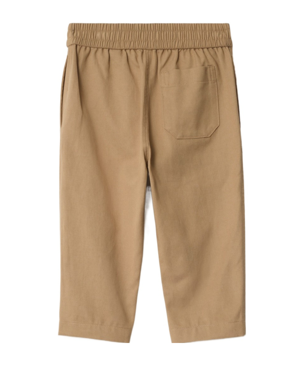 Burberry Equestrian Knight Trousers In Gold