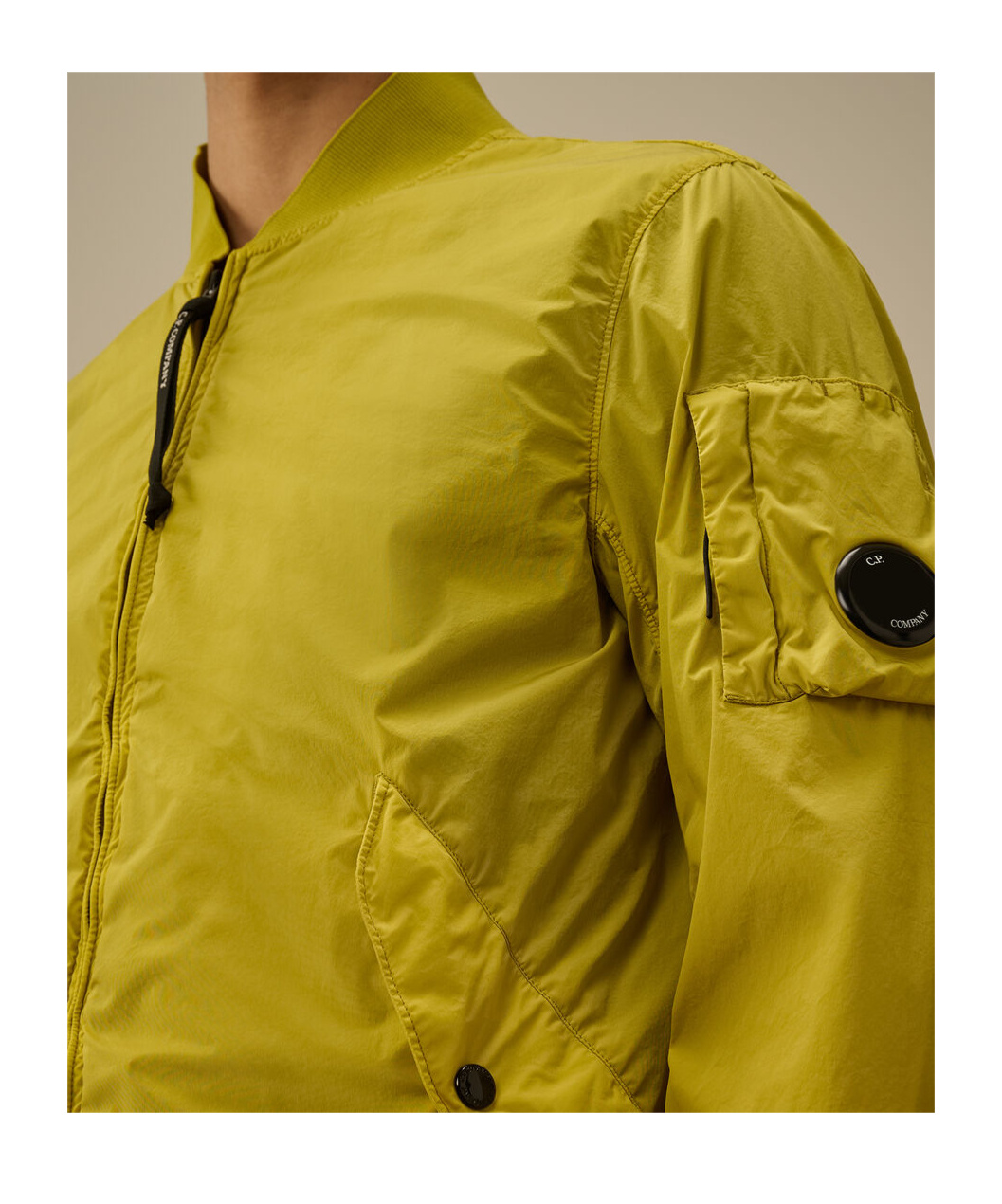 C.p. Company C.p.company Techno Fabric Jacket In Yellow