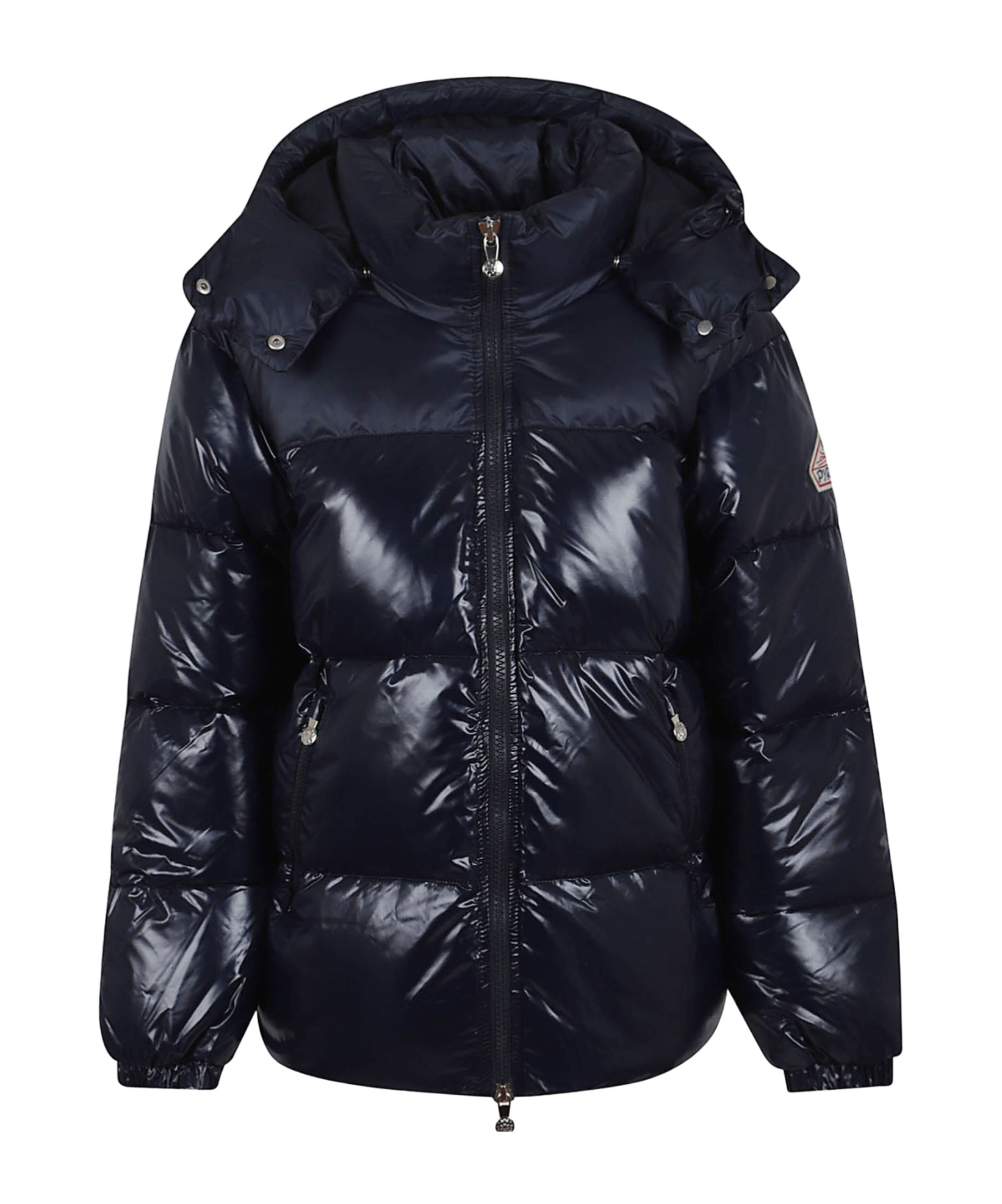Pyrenex Lively Long Hooded Quilted Jacket In Blue