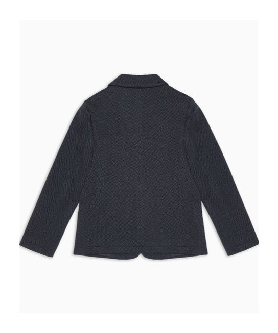 Emporio Armani Long-sleeved Suit Jacket In Black