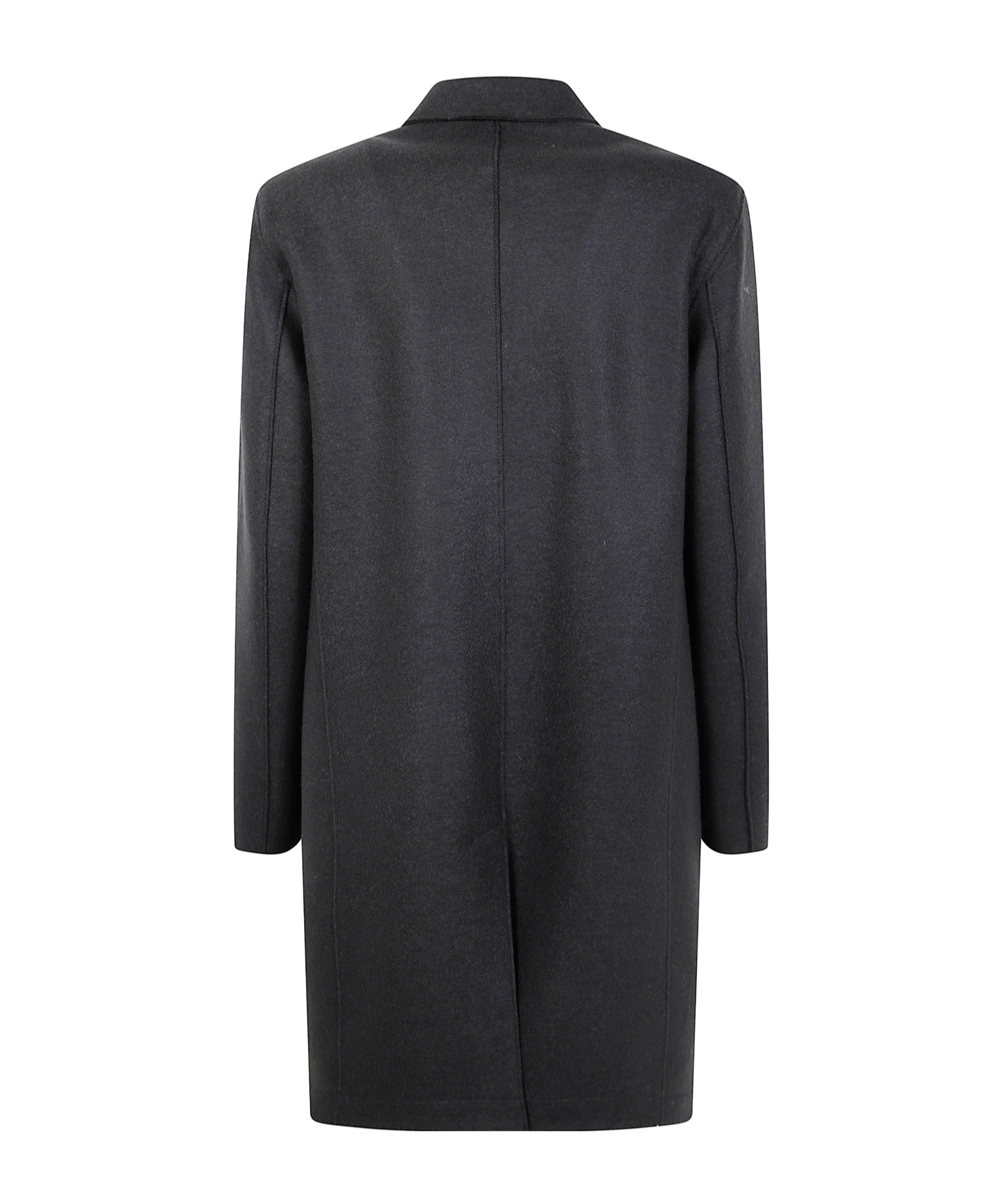 Harris Wharf London Button-fastening Wool Coat In Gray