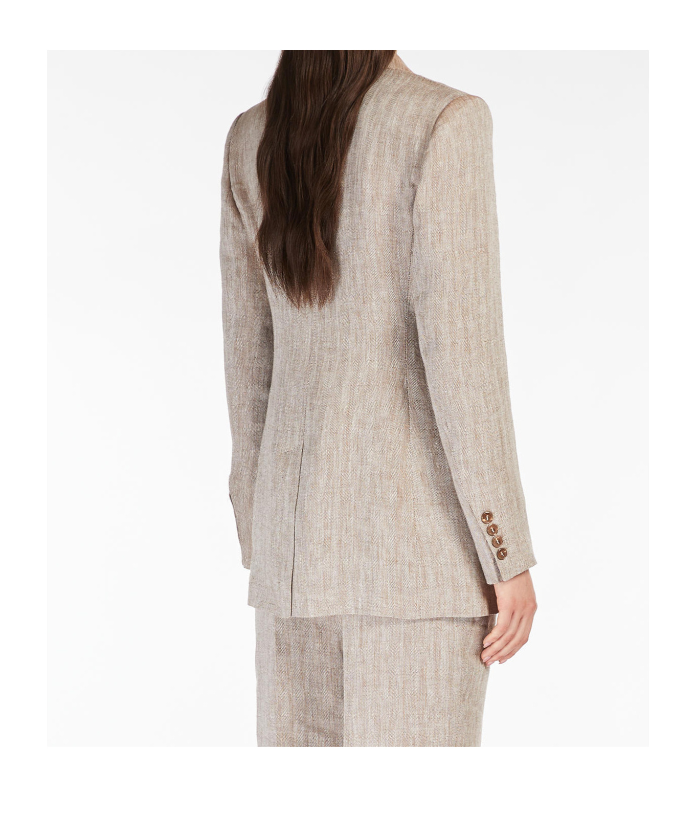 Max Mara Blazer Teso Tobacco In Nude