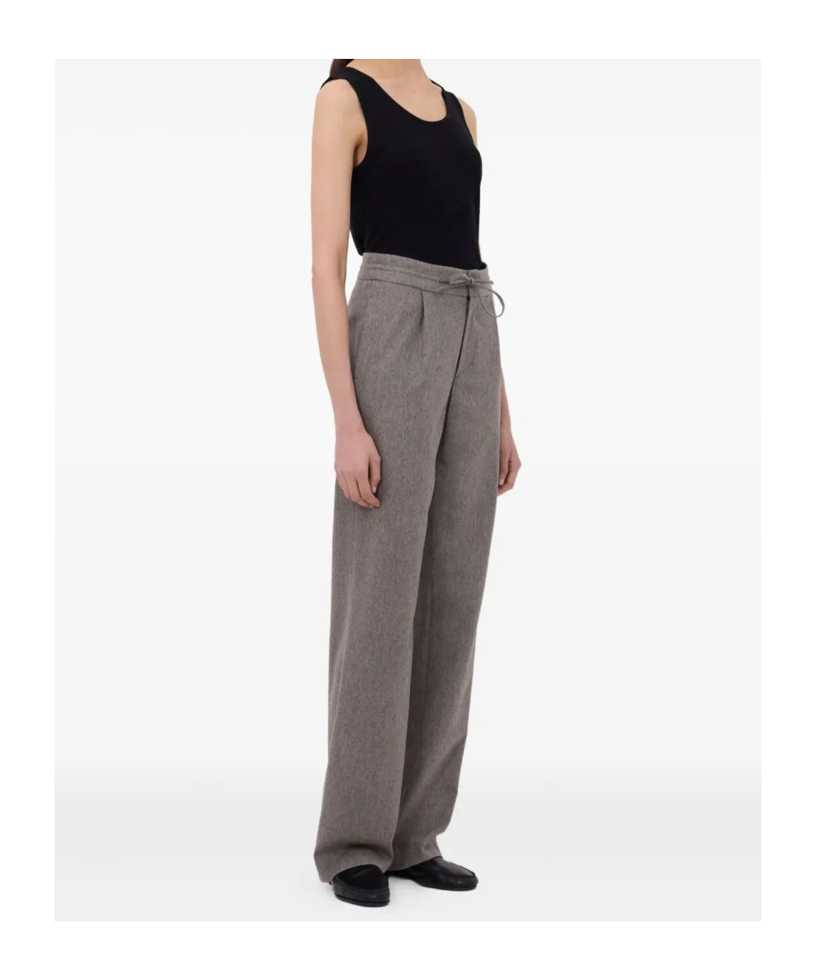 Loulou Studio Cove Lds Stretch Waist Pants In Gray