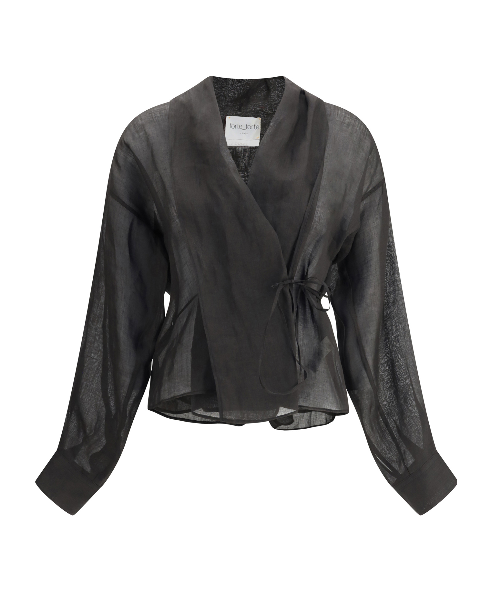 Shop Forte Forte Ramie Blouse In Black