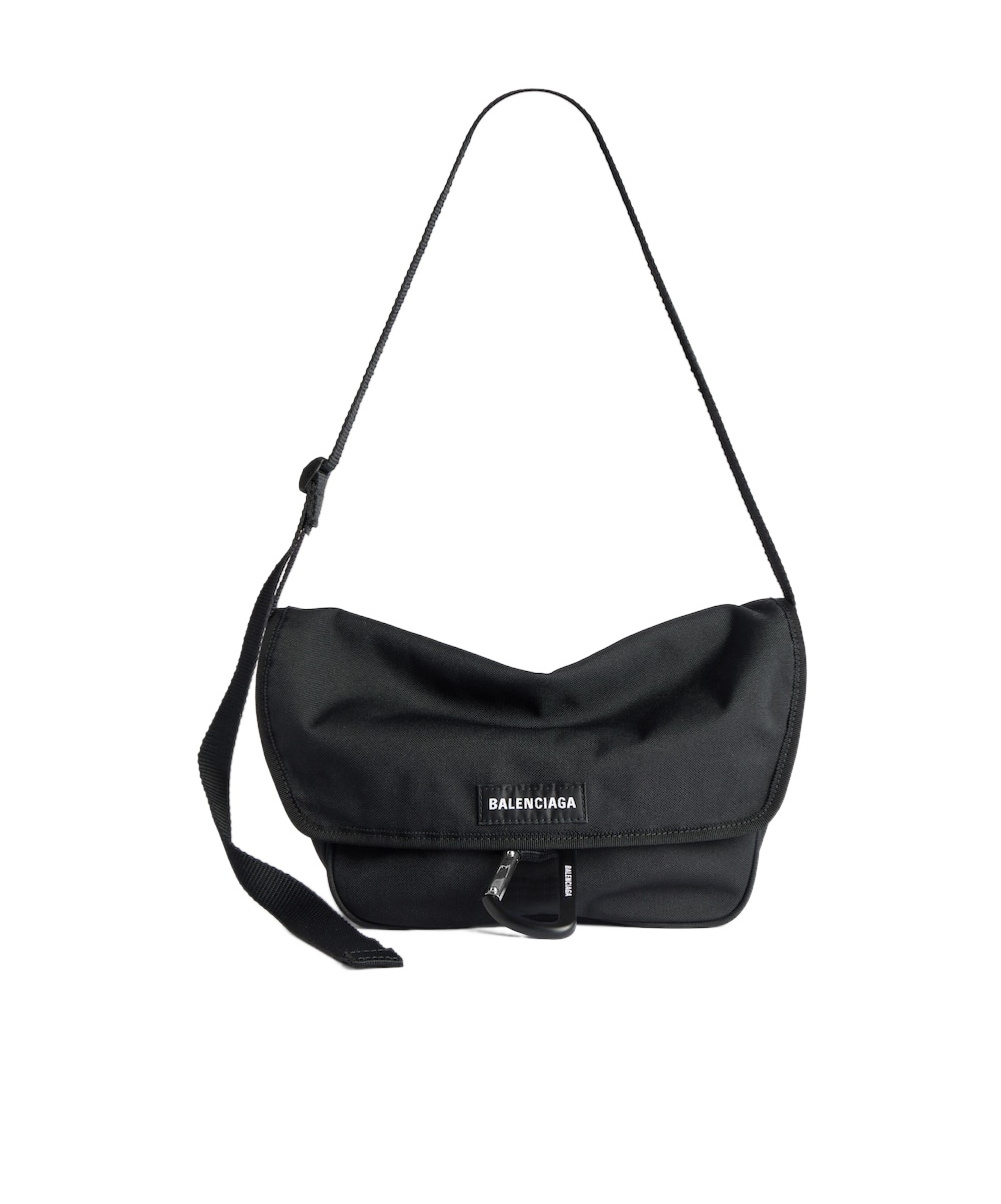 Balenciaga Men's Explorer Flap Messenger Bag Small In Black