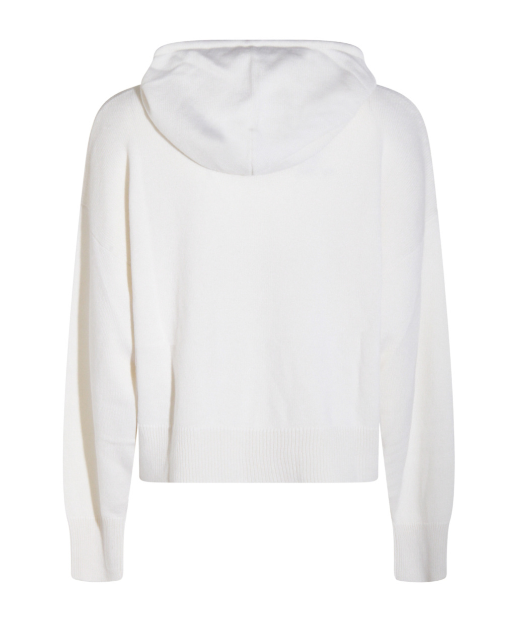 Antonelli Hooded Long-sleeve Sweater In White