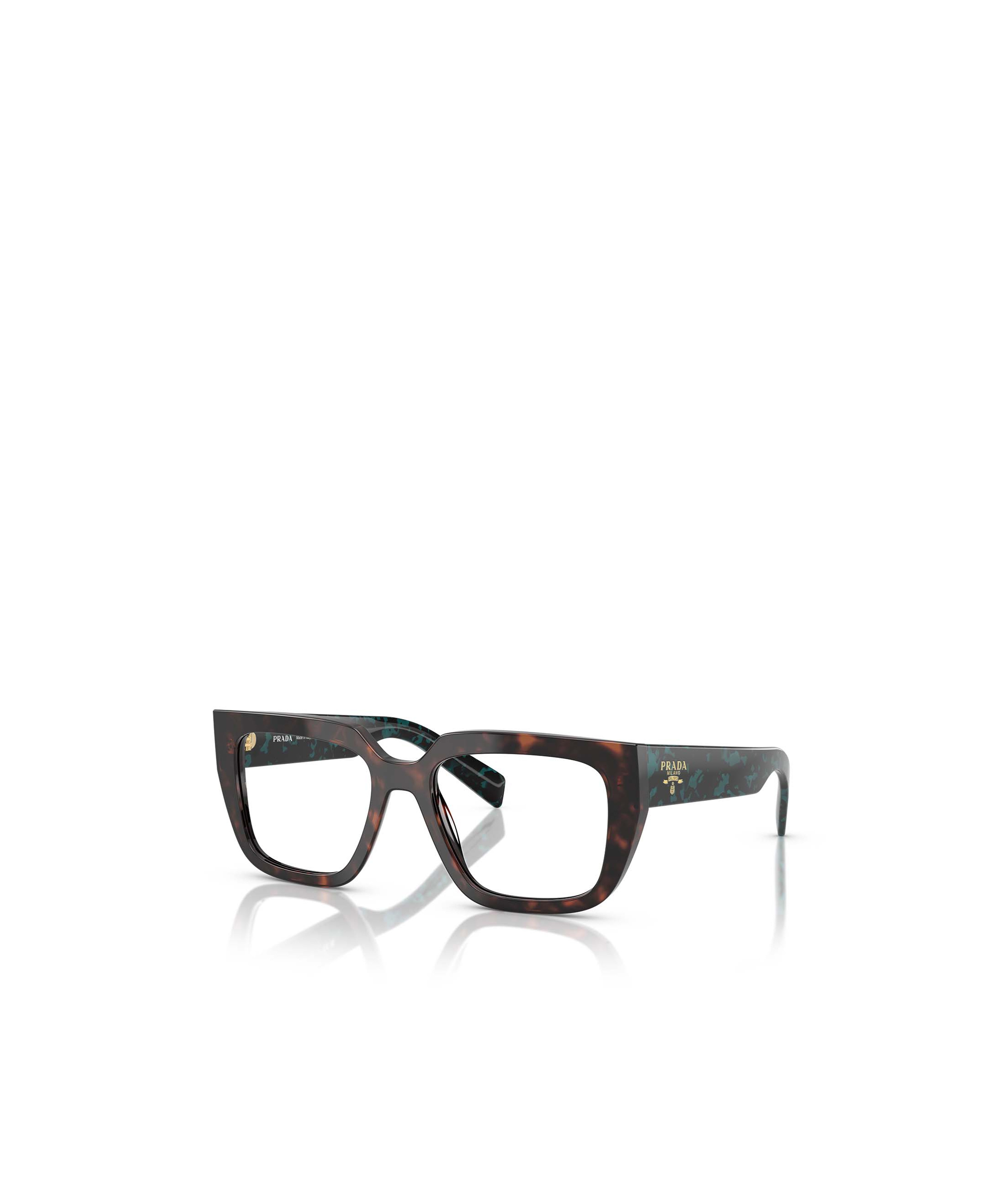 Prada Eyewear Square Frame Glasses In Black