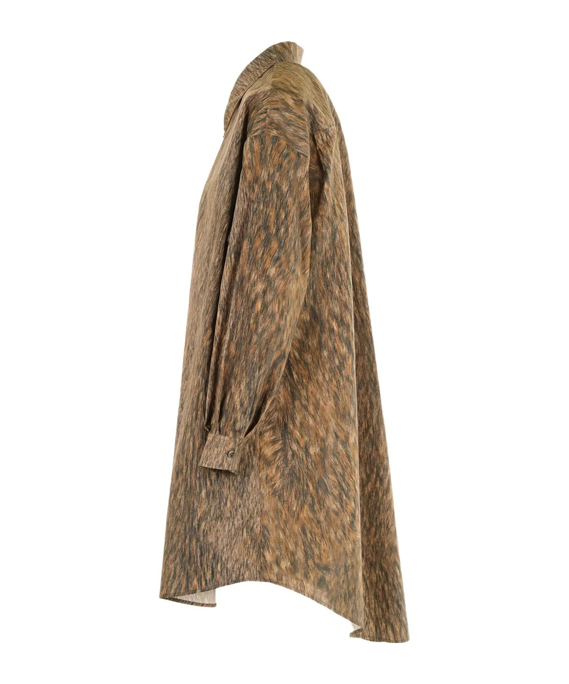 Mm6 Maison Margiela Buttoned Shirt Dress In Brown