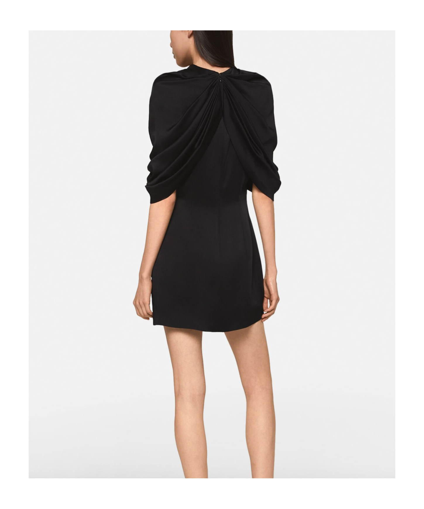 Stella Mccartney Stella Mc Cartney Mini Dress With Petal Sleeves In Black