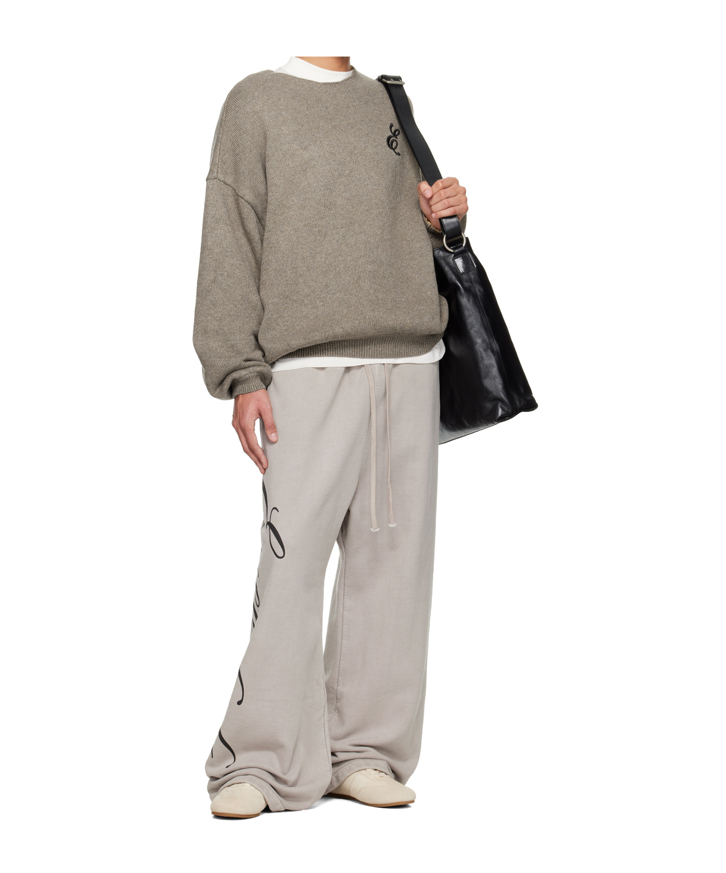 Essentials Heavy Fleece Lounge Sweatpant In Gray