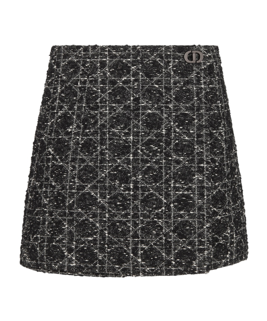 Dior Trouserskirt With Front Panel In Black