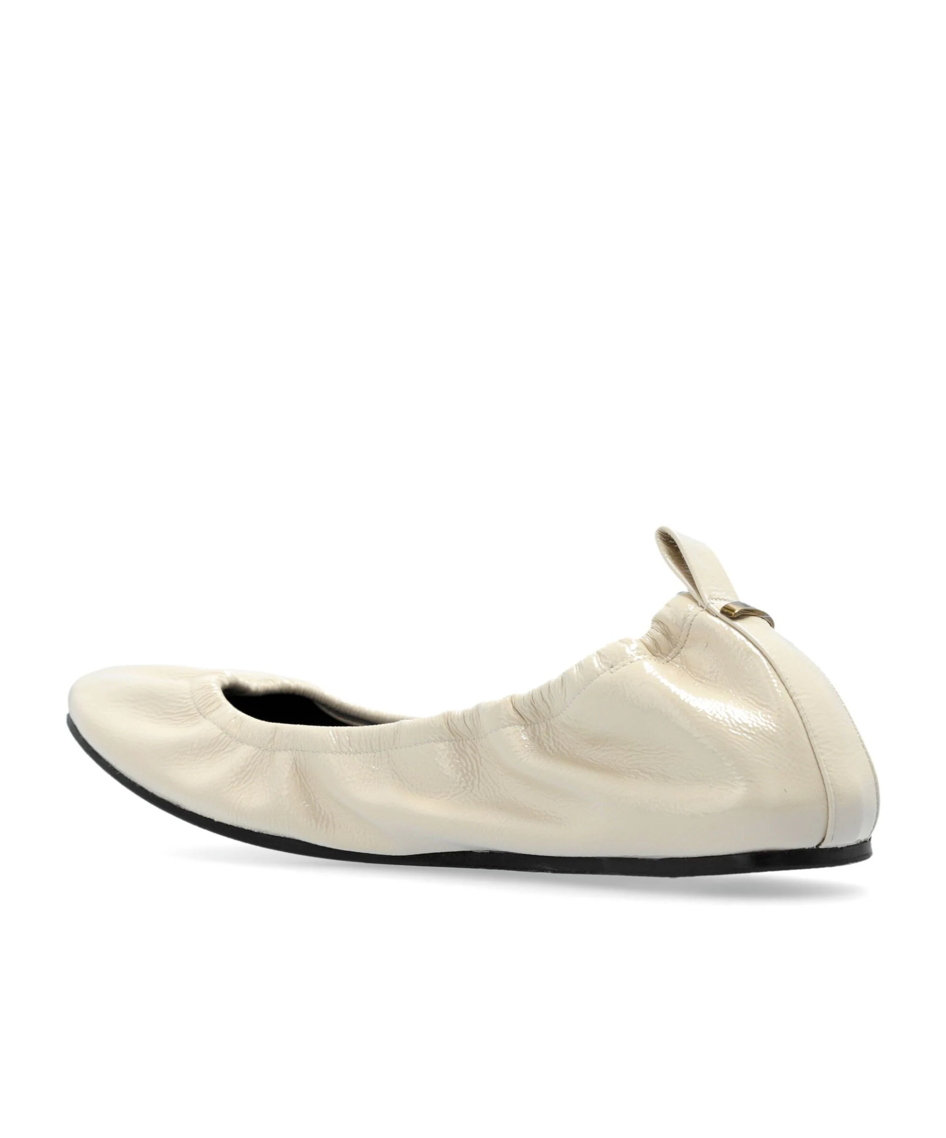 Isabel Marant Ballerina Shoes Leather Textured Finish In Nude