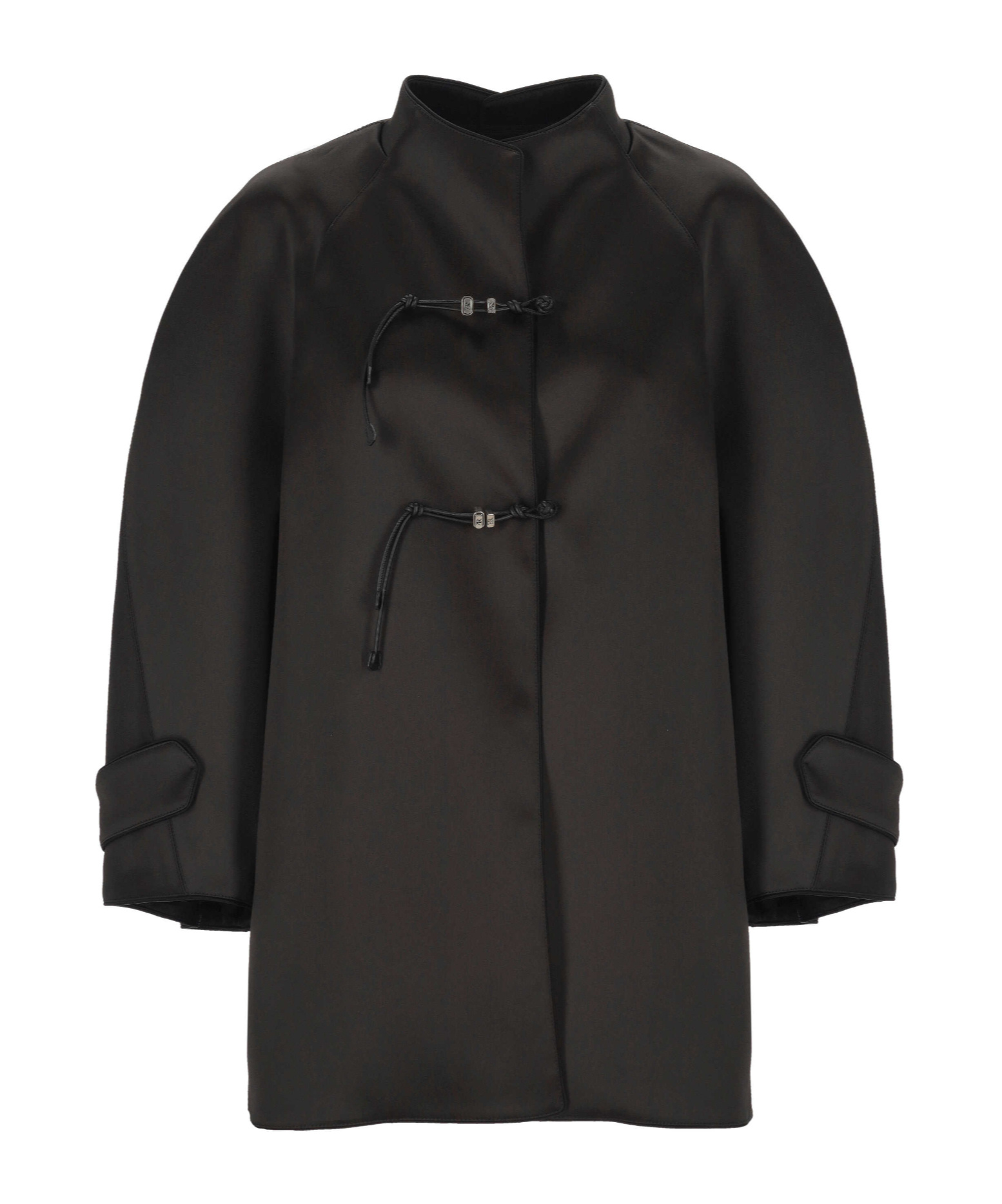 Ermanno Scervino Coat Stretch Polyester Folded Cuffs
