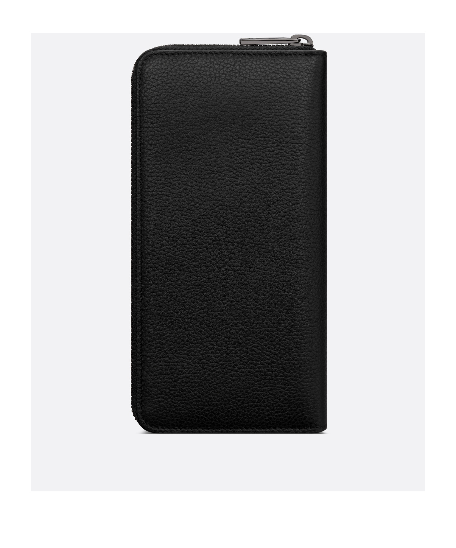 Dior Zipper Wallet In Black