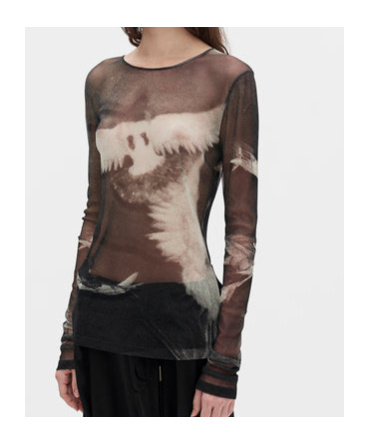 Ann Demeulemeester Long-sleeved T-shirt In Brown