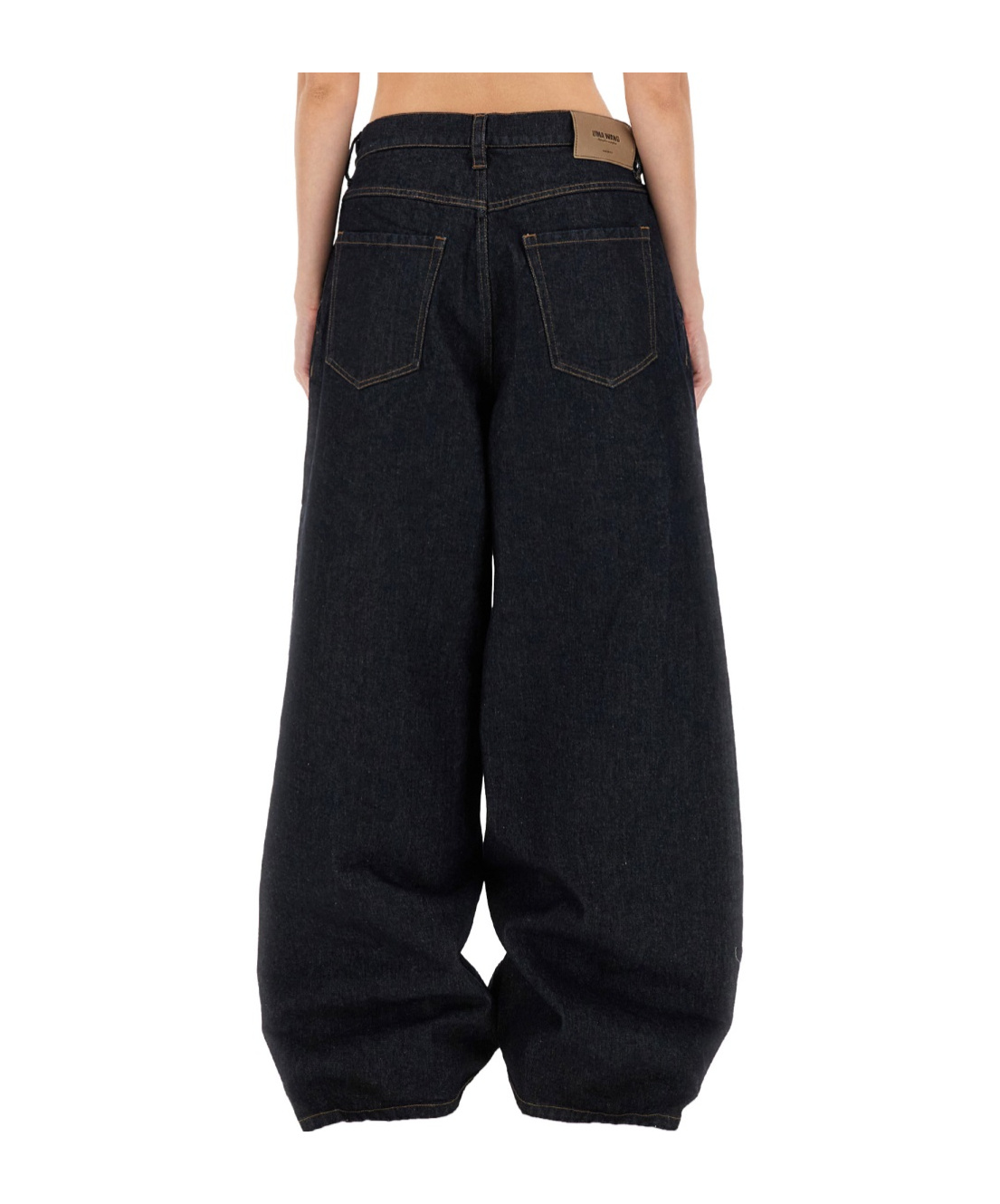 Uma Wang Belt Loops Casual Pants In Black