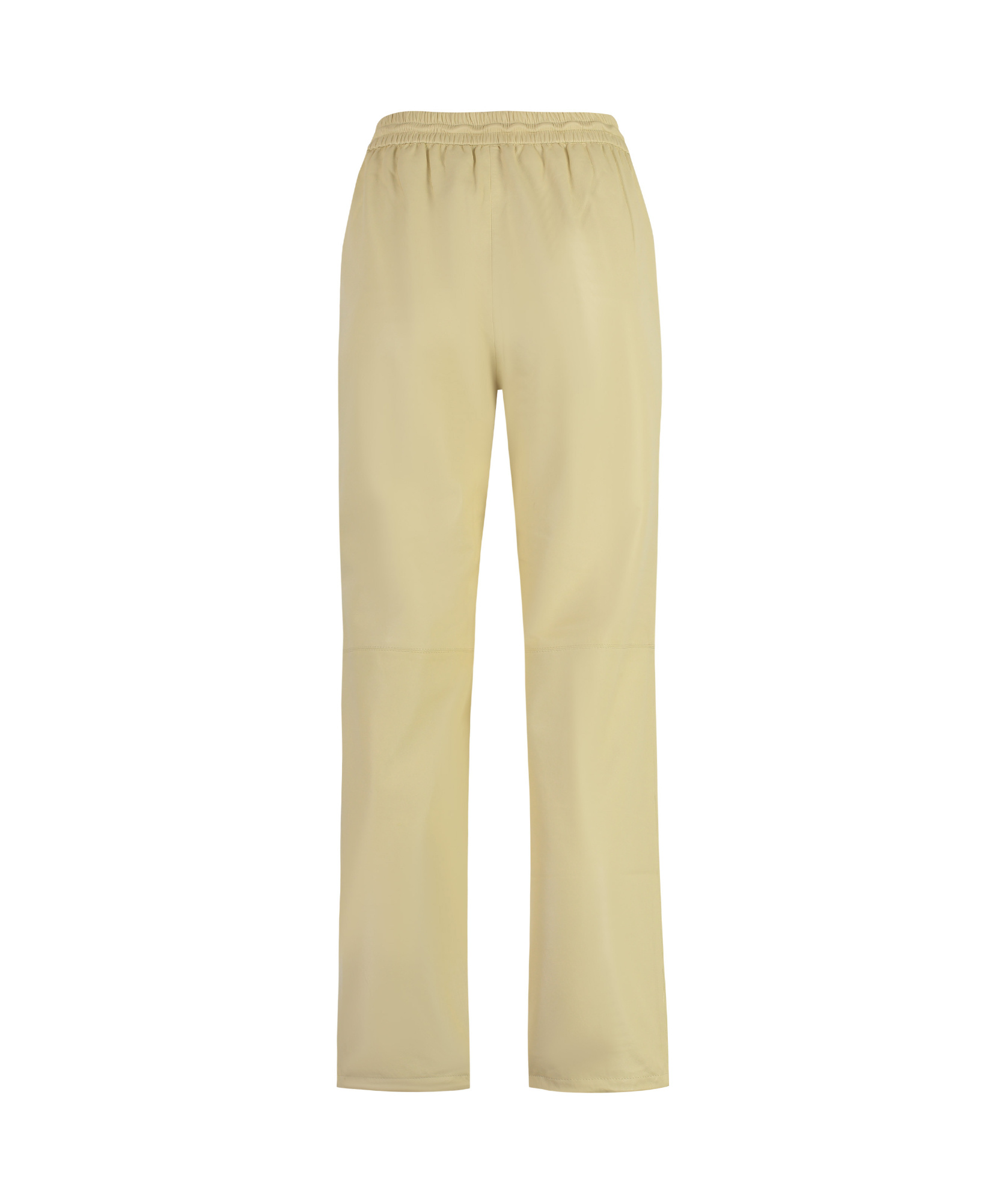 Yves Salomon Leather Trousers In Nude