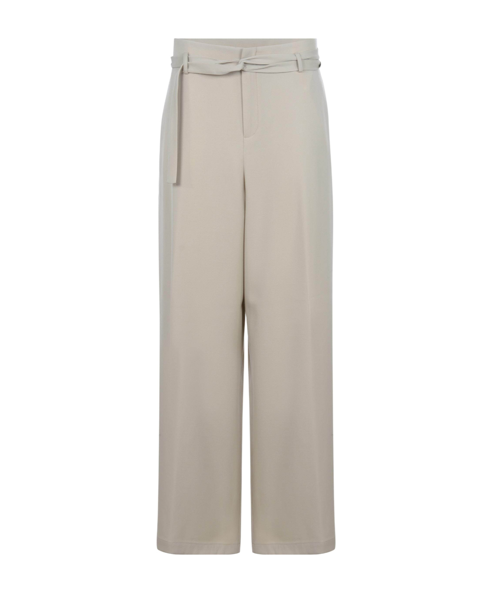 Alysi Belt Loop Casual Pants In Gray
