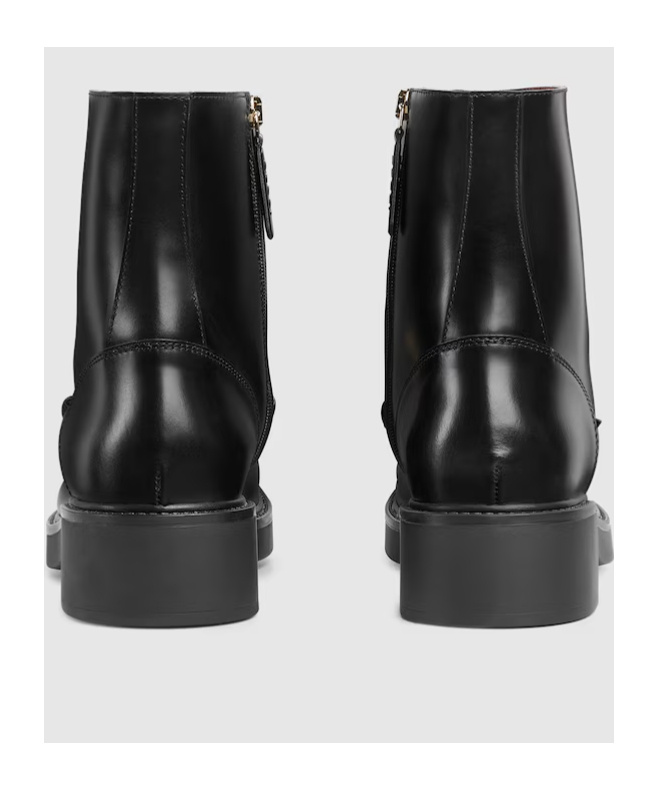 Shop Gucci Women's Horsebit Boot In Black