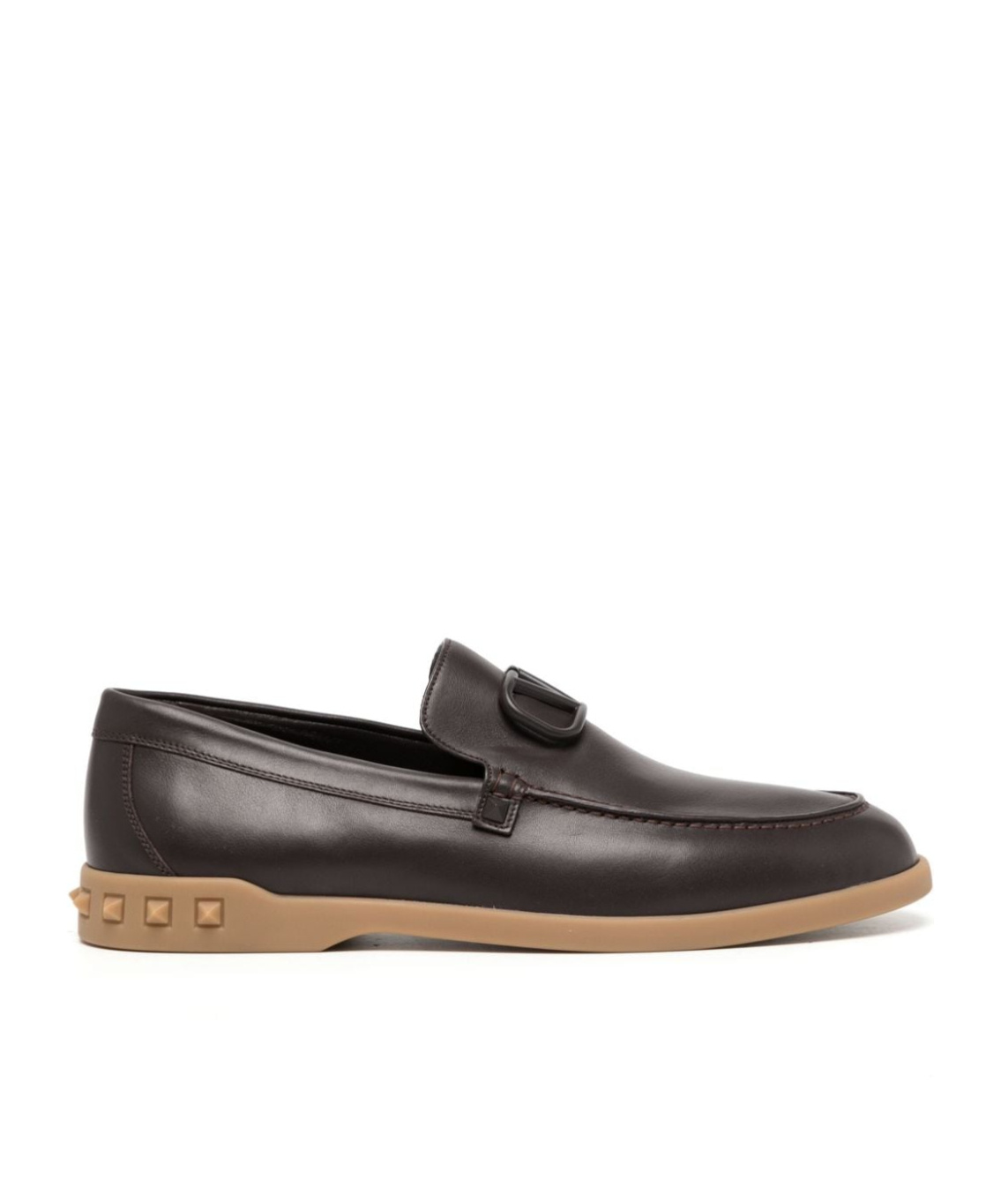 Valentino Leisure Flows Leather Loafers In Black