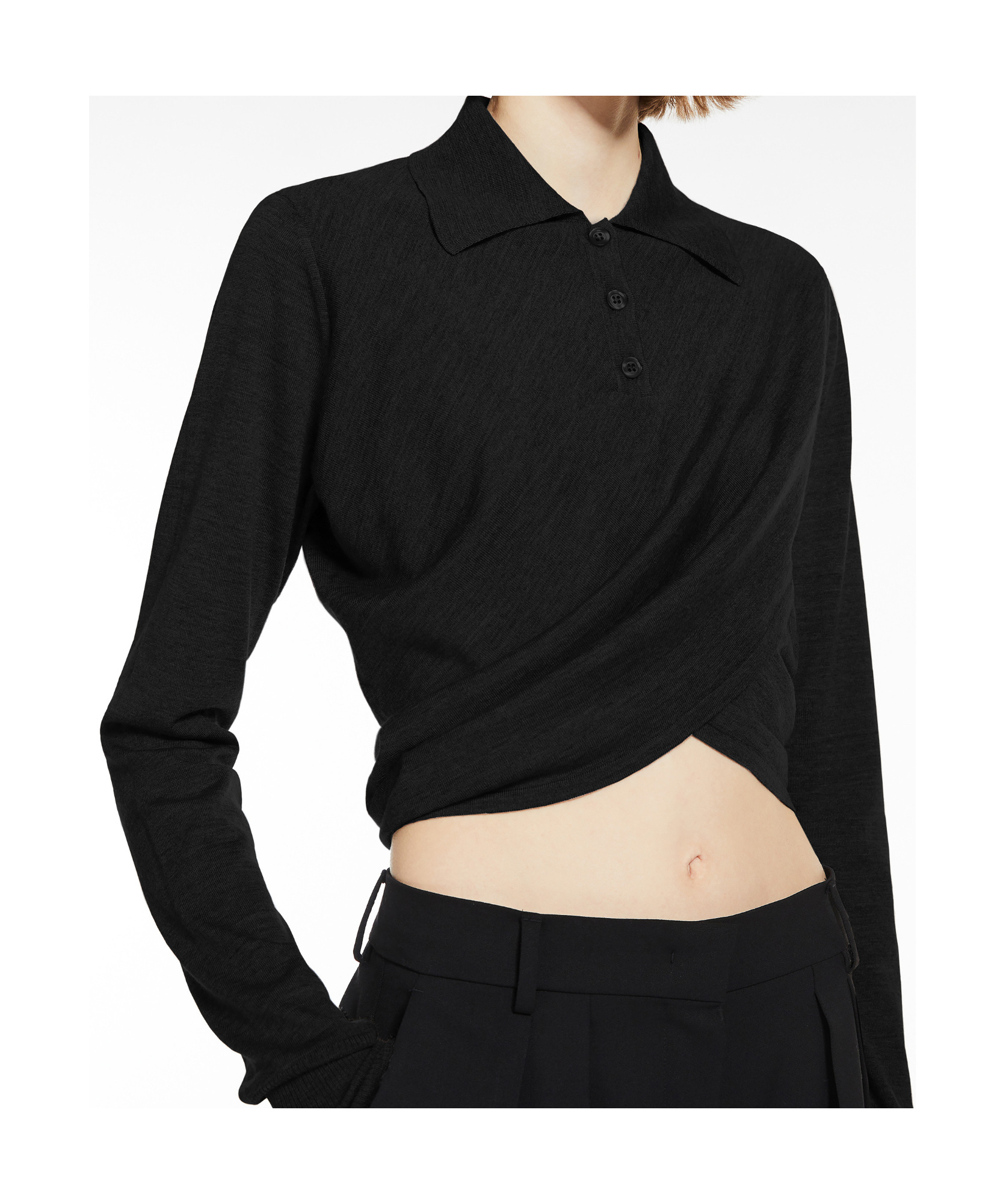 SPORTMAX CROSSED WOOL SWEATER