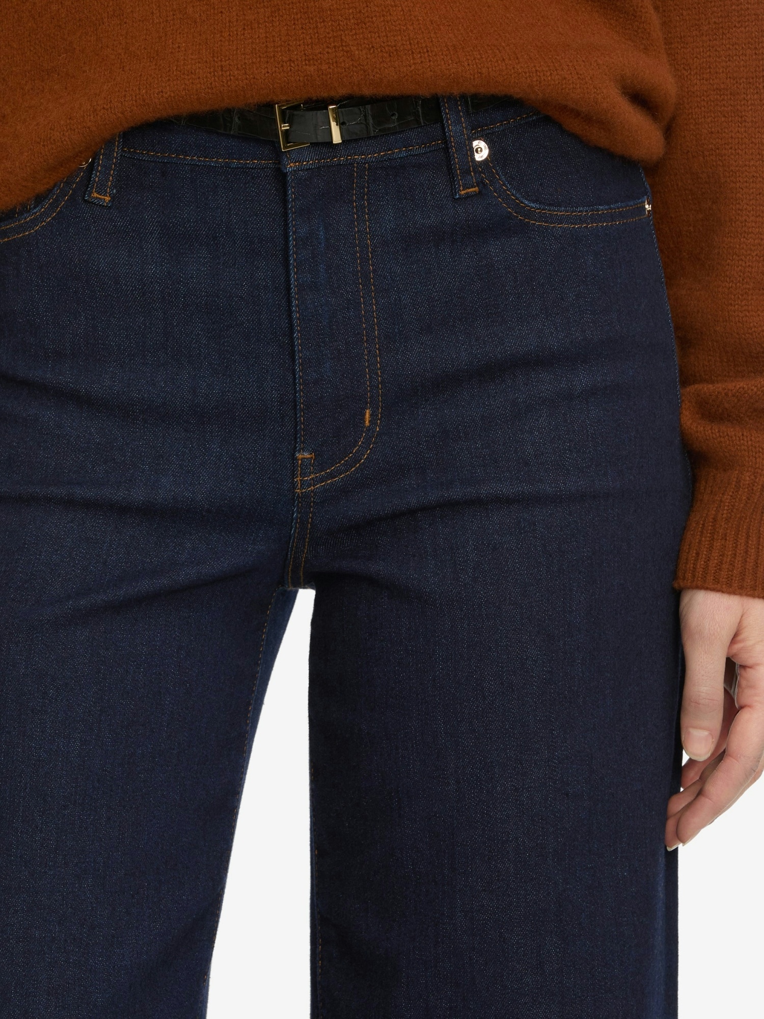 Frame Five-pocket Denim Jeans In Blue