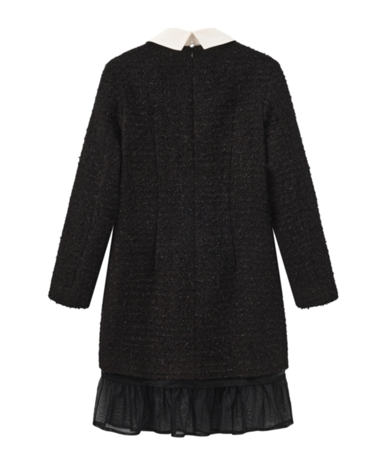 Marissa Chiara Long Sleeve Dress In Black