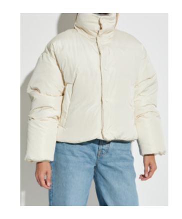 Ami Alexandre Mattiussi Long-sleeved Down Jacket In White