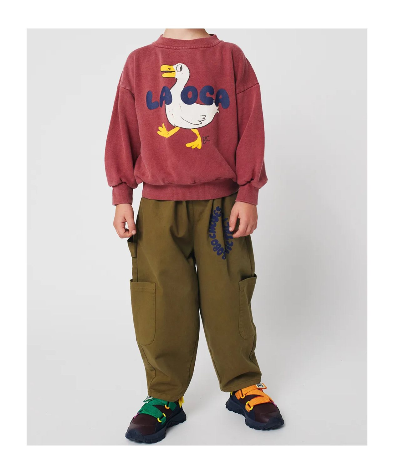 Bobo Choses Crew Neck Sweatshirt In Brown