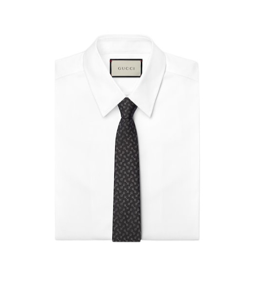Gucci Horsebit Jacquard Tie