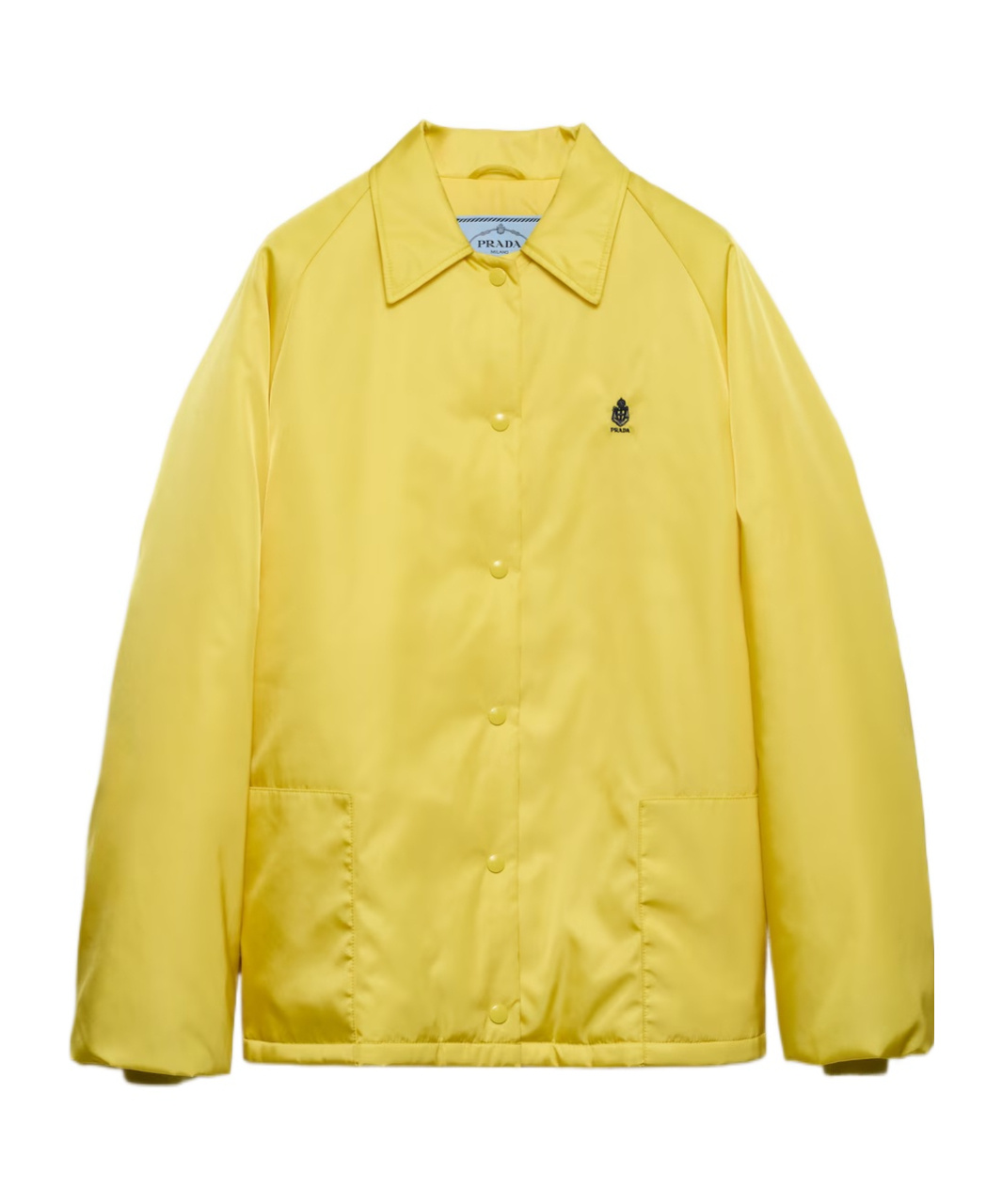 PRADA PRADA LOGO-EMBROIDERED BUTTON-UP JACKET