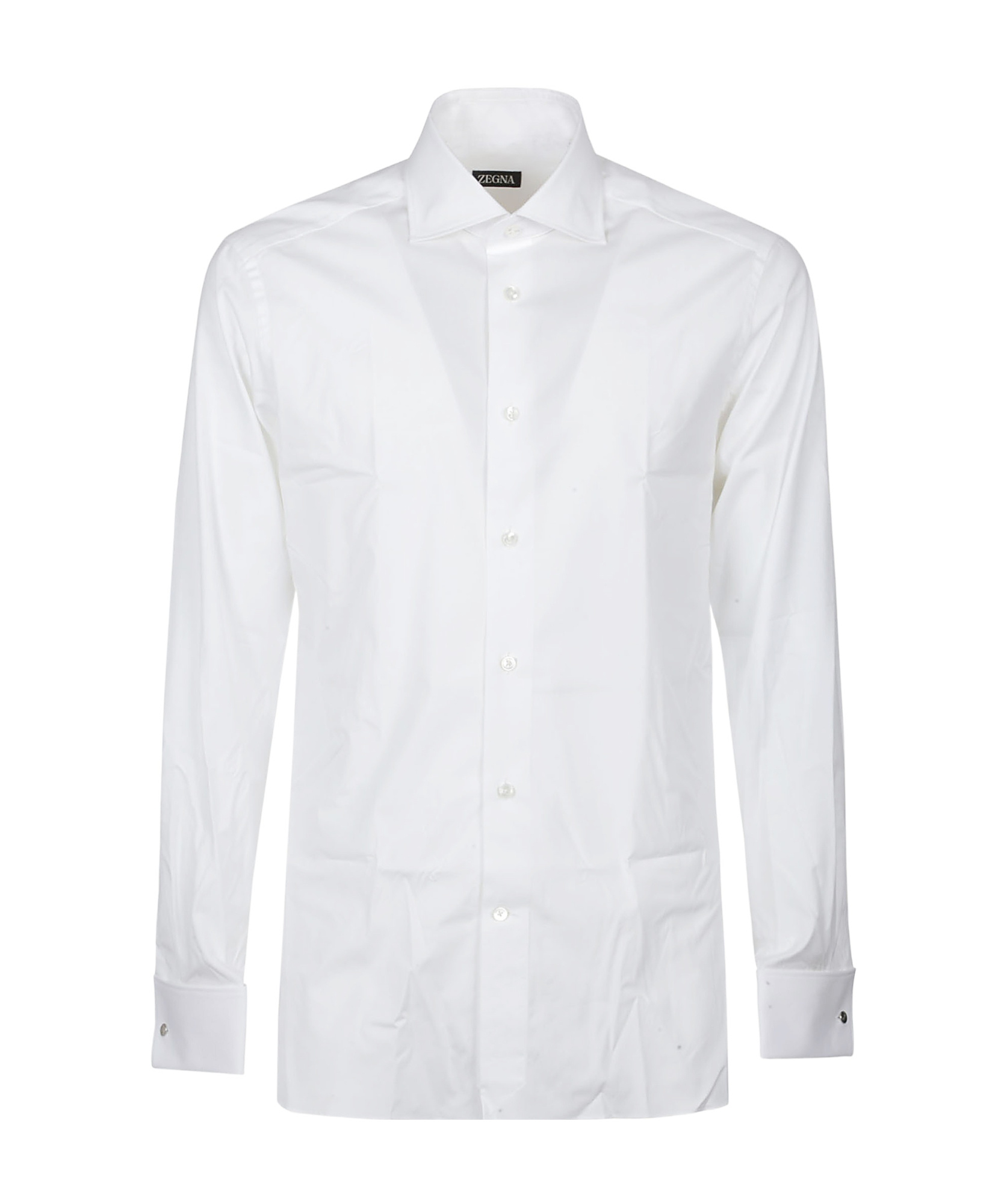Zegna Lux Tailoring Long Sleeve Shirt In White