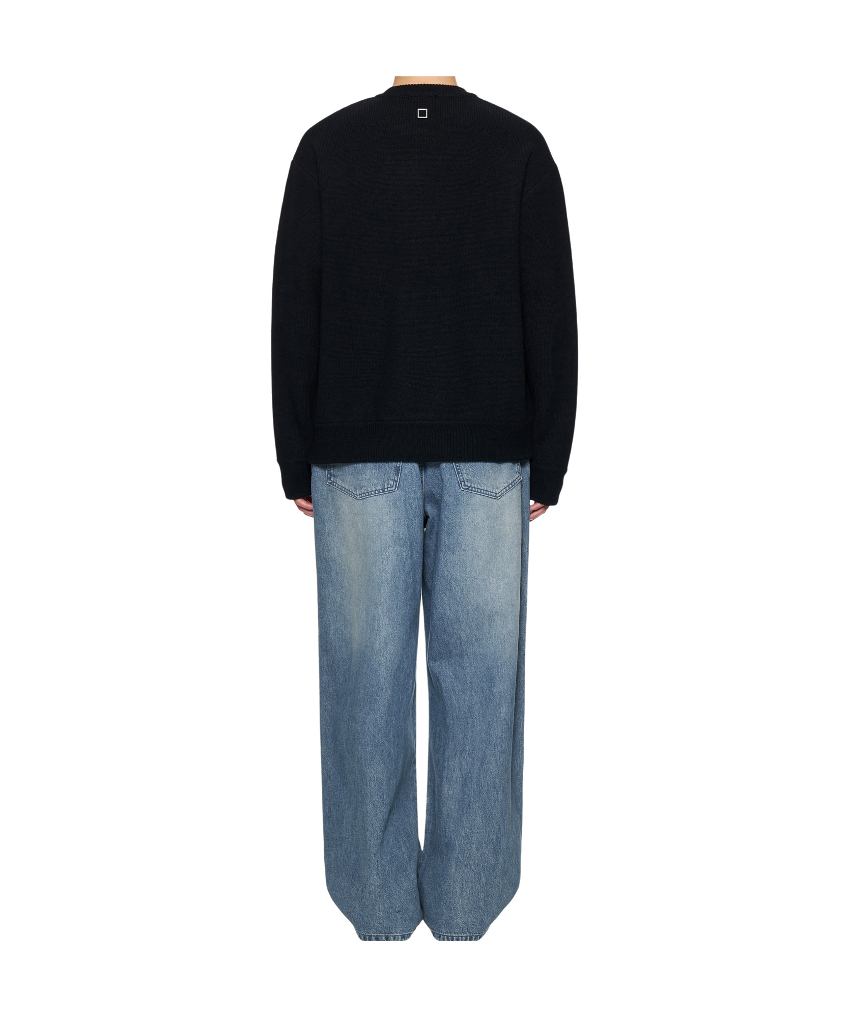 Wooyoungmi Round-neck Wool Sweater In Black