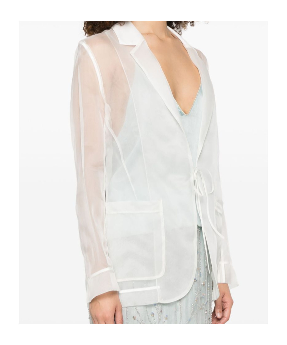 Forte Forte Women Silk Organza Jacket In White