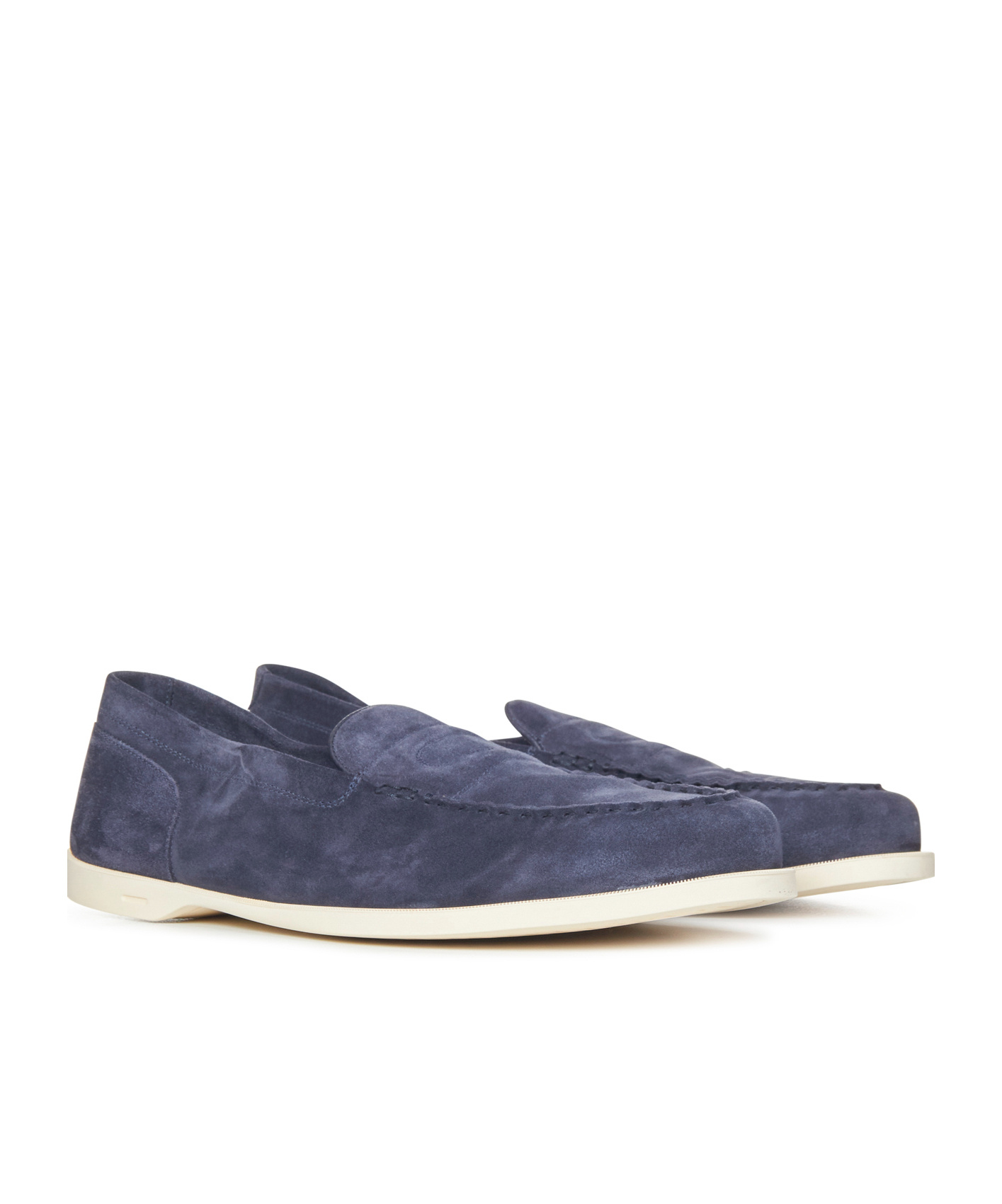 John Lobb Pace Slip-on Loafers In Blue