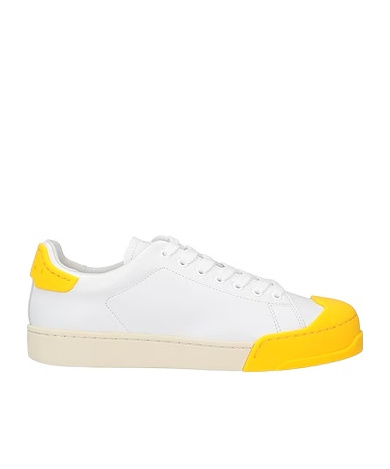 Marni Color-block Leather Trainers In White