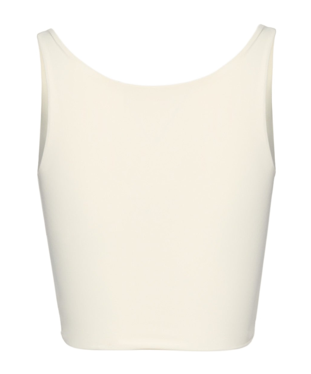 Shop Magda Butrym Flower-appliqué Swim Top In White