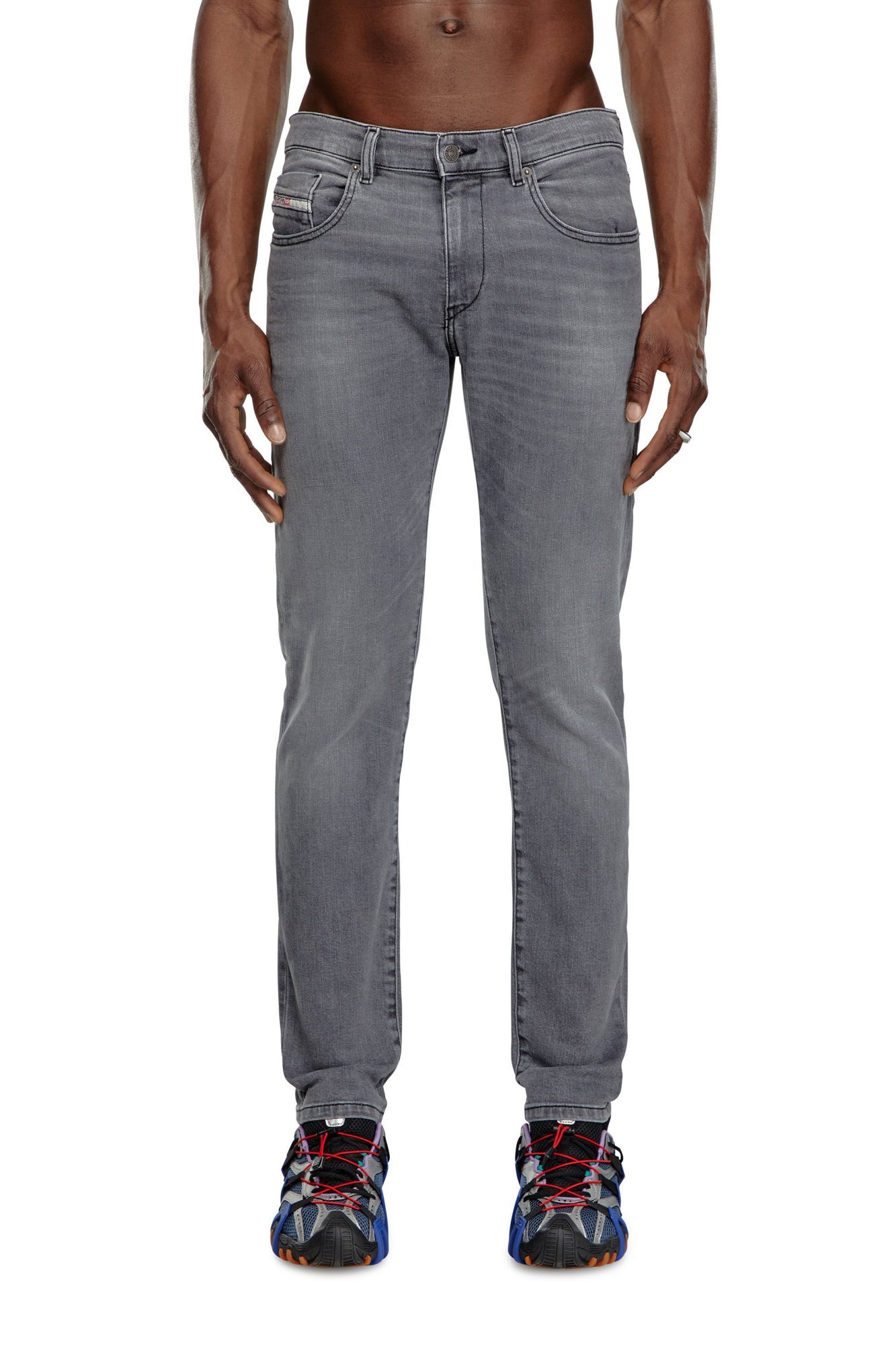 Diesel Denim Trousers In Gray
