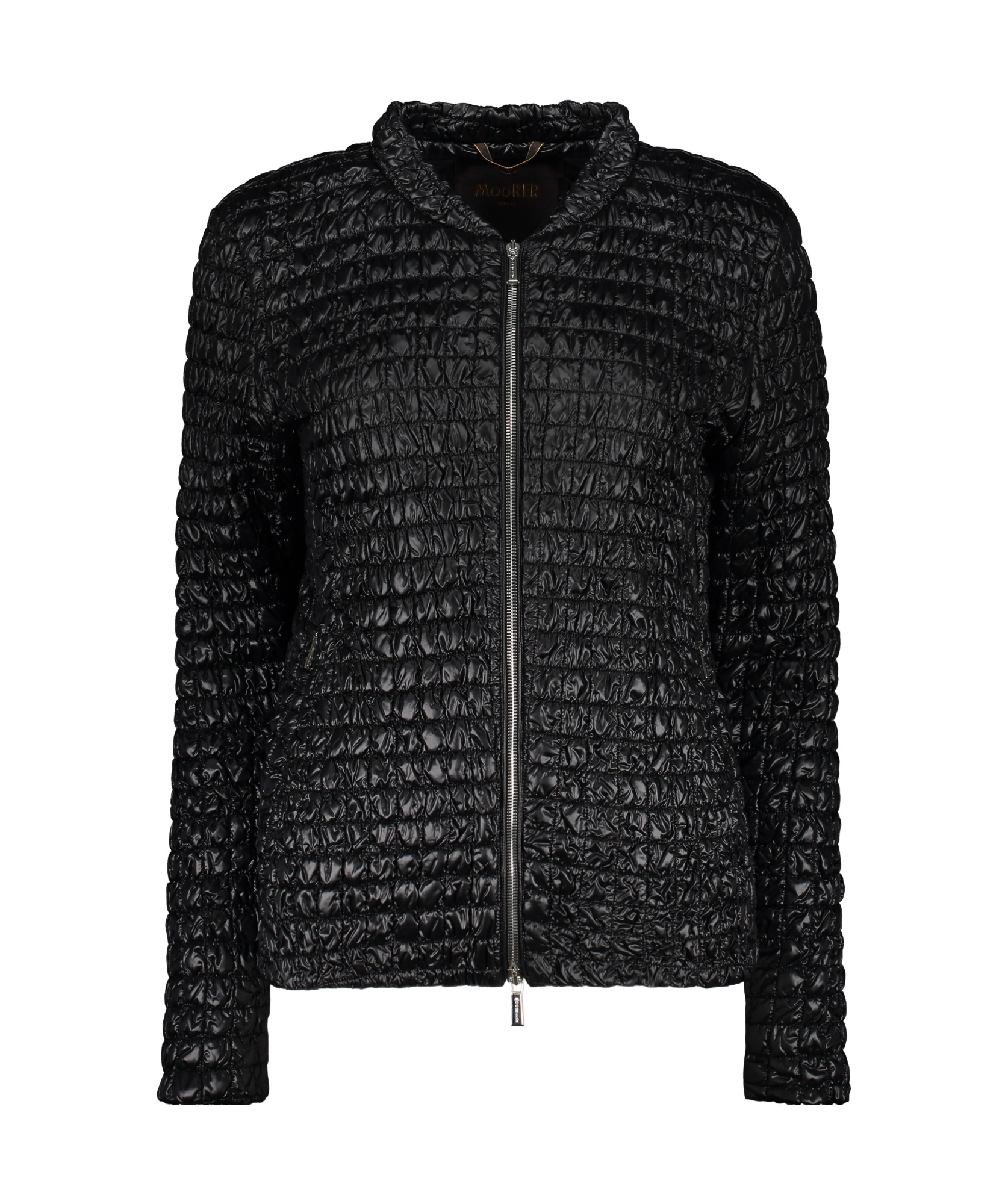 Moorer Woman Puffer Black Size 12 Polyamide In Black