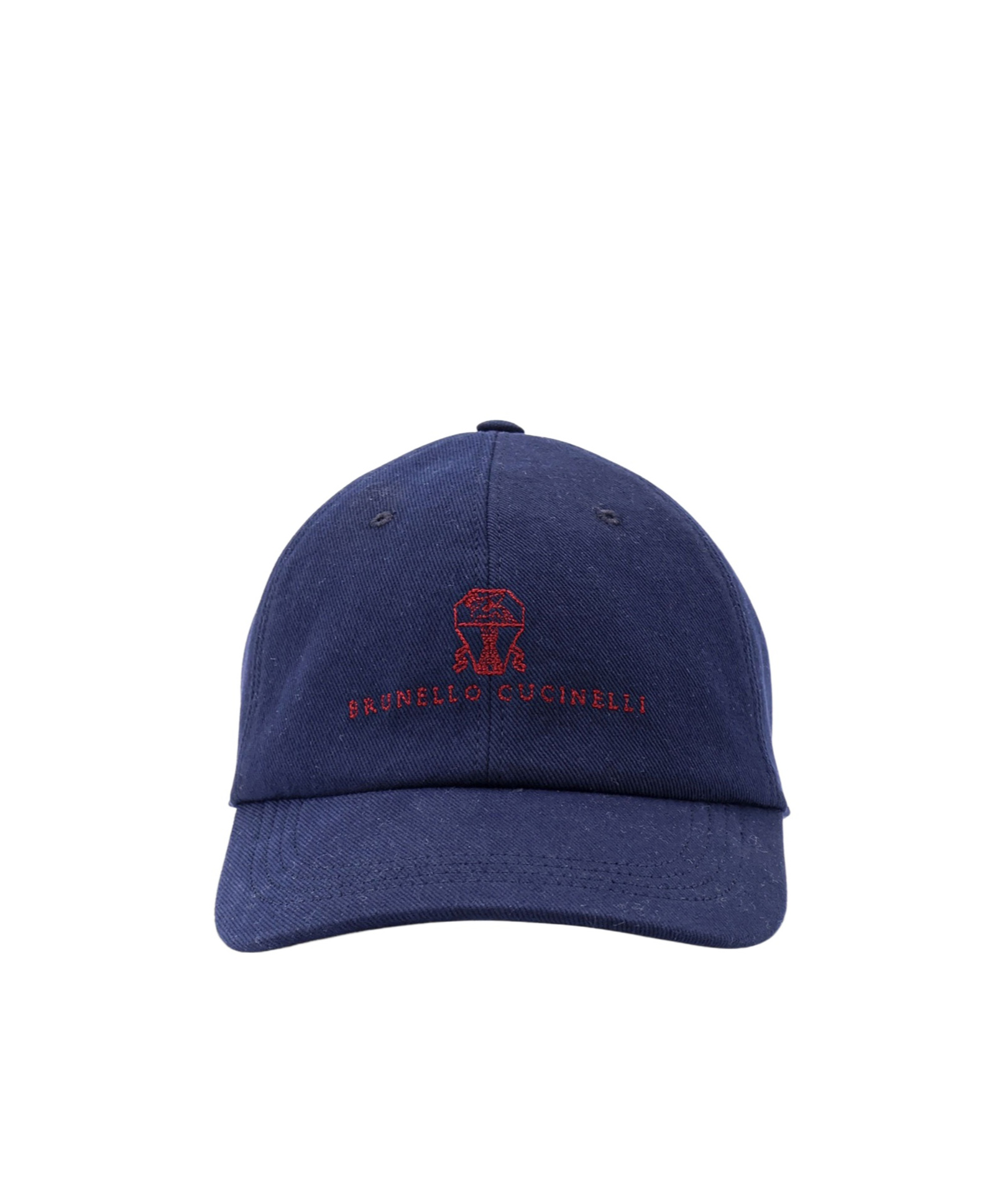 Brunello Cucinelli Peaked Canvas Hat In Blue